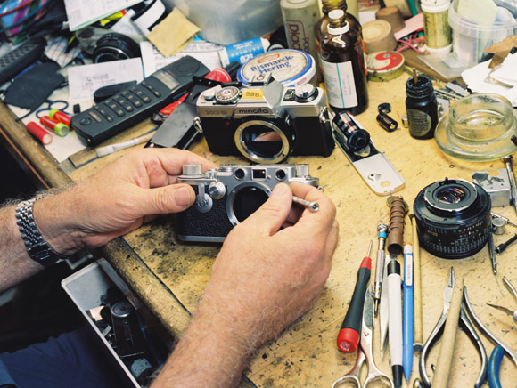 Foto-Werkstatt Wiener - bei der Arbeit